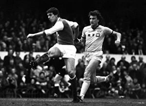 Images Dated 30th January 1982: Paul Vaesson Football Player of Arsenal - in action against Leeds United