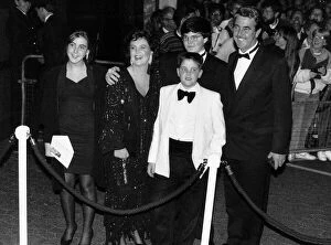 Images Dated 12th October 1989: Pauline Collins with her actor husband John Alderton and family at a Film Premiere