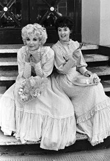 Images Dated 23rd July 1980: Pauline Collins Actress with Joan Collins on the set of a TV play called '