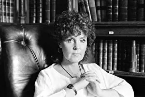 Images Dated 25th July 1985: Pauline Collins on the set of 'The Black Tower'in Norfolk. 25th July 1985