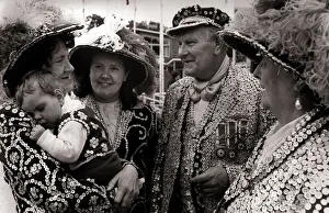Pearly Kings and Queens - July 1970 Four generations of Pearly Kings Pearly Kings and Queens - July 1970 Four generations of Pearly Kings