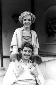 Penelope Keith and Ian Ogilvy acting together in play The Millionairess by George Bernard Penelope Keith and Ian Ogilvy acting together in play The Millionairess by George Bernard
