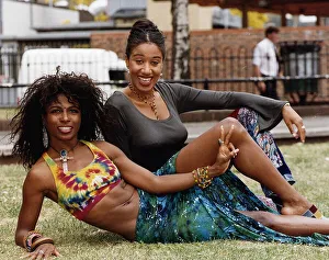 Pepsi Demaque and sinitta who are starring in a production of a show called HAIR Pepsi Demaque and sinitta who are starring in a production of a show called HAIR
