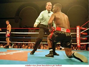 Pernell Whitaker on one knee boxing match against Gary Jacobs 26th August 1995 Pernell Whitaker on one knee boxing match against Gary Jacobs 26th August 1995