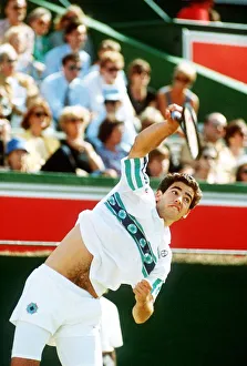 Pete Sampras plays at the Stella Artois tennis championships Pete Sampras plays at the Stella Artois tennis championships