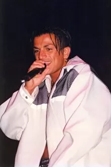 Images Dated 1st November 1996: Peter Andre in concert at the Arena in Newcastle. November 1996