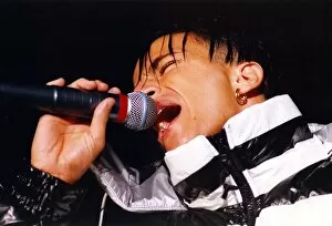Images Dated 1st March 1997: Peter Andre during his concert at the Newcastle City Hall. March 1997
