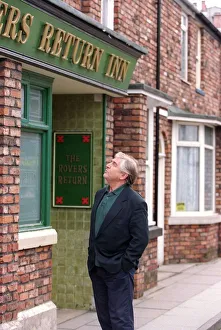 Peter Baldwin Actor April 98 Ex Coronation street actor on the set were the soap is Peter Baldwin Actor April 98 Ex Coronation street actor on the set were the soap is