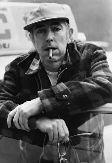 Peter Cook, satirist pictured smoking a cigar - April 1980 22/04/1980