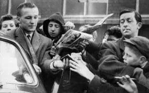Peter Dobing Blackburn Rovers Football Player arrives at St Peter Dobing Blackburn Rovers Football Player arrives at St