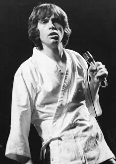 Images Dated 12th September 1977: Peter Gabriel ended his European section of his tour at a festival in Paris on 12th