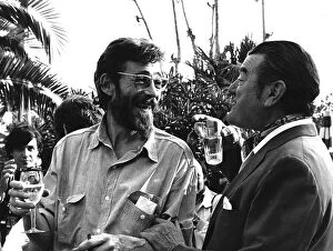 Images Dated 15th May 1972: Peter O Toole Actor With Fellow Actor Jack Hawkins At The Cannes Film Festival In