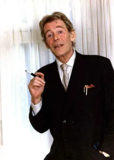 Peter O Toole actor smoking a cigarette in a cigarette holder December 1988 Peter O Toole actor smoking a cigarette in a cigarette holder December 1988