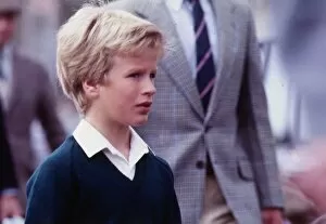 Peter Phillips September 1985 son of Princess Anne in Scotland