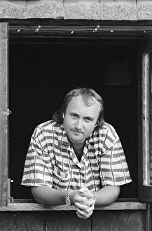 00916 Gallery: Phil Collins at his studio in Surrey. 28th July 1985