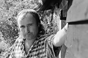 00916 Gallery: Phil Collins at his studio in Surrey. 28th July 1985