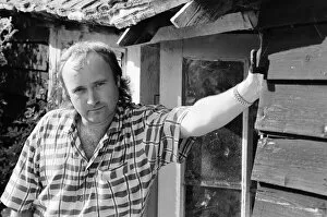 00916 Gallery: Phil Collins at his studio in Surrey. 28th July 1985