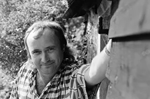 00916 Gallery: Phil Collins at his studio in Surrey. 28th July 1985