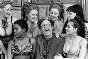 Phil Silvers Jan 1974 the celebrated American actor and comedian seen with the sexy girls Phil Silvers Jan 1974 the celebrated American actor and comedian seen with the sexy girls