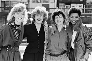 Images Dated 17th October 1982: Photo-call for Widows, a new six part crime drama from Euston Films for Thames Television