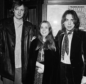 Photo shows from left to right Tim Rice, Sarah Hugill and Andrew Lloyd Webber