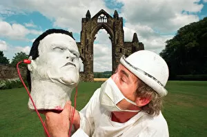 Images Dated 27th July 1994: Photocall for Frankenstein at Gisborough Priory, performer Miklos Menis as Dr