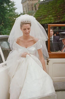 Images Dated 22nd June 1997: Picture shows Alison Bird, on her wedding day as she marries Gareth Southgate