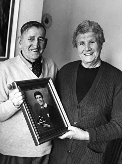 Picture shows Bryn and Evelyn Mainwaring, with a picture of son Billy Picture shows Bryn and Evelyn Mainwaring, with a picture of son Billy