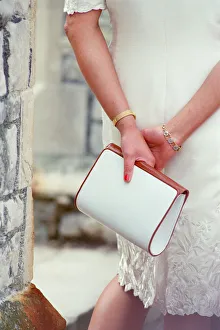 Picture shows close up of The Princess's hand bag. HRH The Princess of Picture shows close up of The Princess's hand bag. HRH The Princess of
