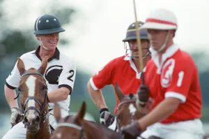 Images Dated 16th July 1991: Picture shows Major James Hewitt (wearing white shirt number 2)