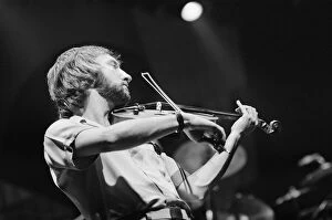 Picture shows Mik Kaminski, violinist with The Electric Light Orchestra from 1973