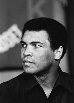 (Picture shows) Muhammad Ali at pre fight press conference. 29th September 1980 (Picture shows) Muhammad Ali at pre fight press conference. 29th September 1980