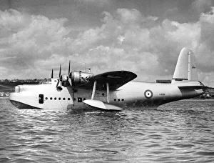 Picture shows The Sunderland. A new type of sea plane for the RAF Picture shows The Sunderland. A new type of sea plane for the RAF