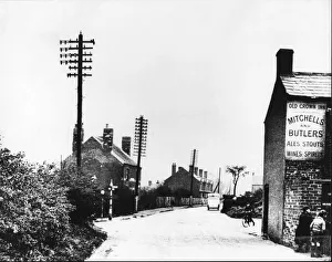 Picture shows the view looking south along Watery Lane, Quinton, across Woodgate Lane Picture shows the view looking south along Watery Lane, Quinton, across Woodgate Lane