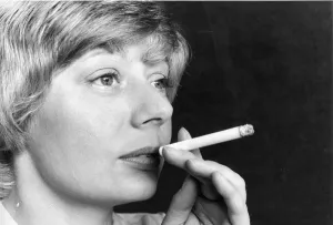 A picture of a woman (Posed model) smoking A picture of a woman (Posed model) smoking