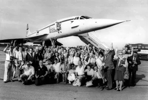 Pictured are some of the 60 Evening Chronicle readers who won a free flight Pictured are some of the 60 Evening Chronicle readers who won a free flight