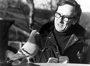 Pidge the pigeon with his owner Jack Dyson at their home in Worrall Pidge the pigeon with his owner Jack Dyson at their home in Worrall