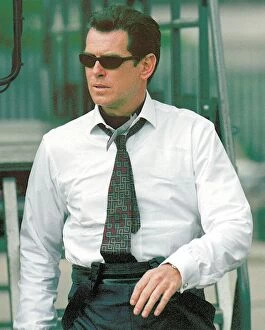 Images Dated 14th May 1999: Pierce Brosnan on set of The World is not Enough at Royal Victoria Docks