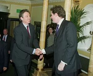 Images Dated 20th May 1999: Piers Morgan and Tony Blair May 1999 at the Dorchester Hotel for the Mirror Pride