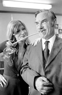 00068 Gallery: Pipe smoking Champion Robert Locke of Hayes, Middlesex, is pursued by typist Liliana