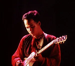 The Pixies on stage at Reading Festival 1990 Joey Santiago guitarist The Pixies on stage at Reading Festival 1990 Joey Santiago guitarist