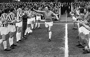 Player of the Year, Gordon Banks is saluted by his Stoke team mates and Everton Player of the Year, Gordon Banks is saluted by his Stoke team mates and Everton
