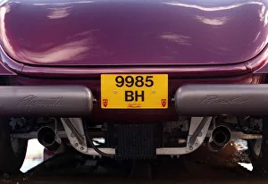 Plymouth Prowler October 1998 Rear view number plate 9985 BH half bumpers Plymouth Prowler October 1998 Rear view number plate 9985 BH half bumpers