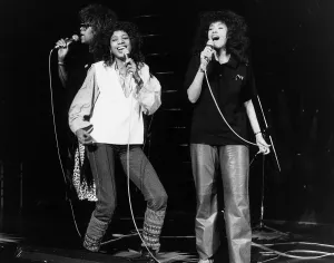 The Pointer Sisters the pop group on stage at the Montreux Pop Festival in Switzerland The Pointer Sisters the pop group on stage at the Montreux Pop Festival in Switzerland