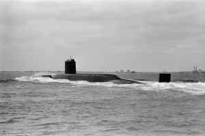 Polaris submarine HMS Resolution. 21st May 1970 Polaris submarine HMS Resolution. 21st May 1970