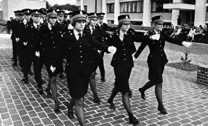 Police Cadets, passing out parade at Hinchingbrooke, Cambridgeshire, 27th July 1974