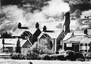 Pollution caused from smoke fumes pouring from the chimney of a Re Chem chemical Pollution caused from smoke fumes pouring from the chimney of a Re Chem chemical