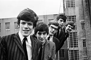 Pop group Herman and the Hermits on the roof at Ivor Court in Gloucester Place, London Pop group Herman and the Hermits on the roof at Ivor Court in Gloucester Place, London