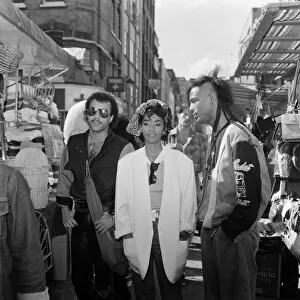 Images Dated 14th June 1983: Pop group Shalamar in London, left to right, Howard Hewett