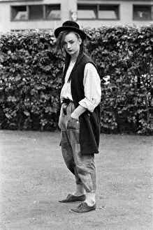 Images Dated 28th September 1982: Pop star Boy George of Culture Club group. Pictured after the group moved into 15th spot